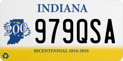IN license plate 979QSA