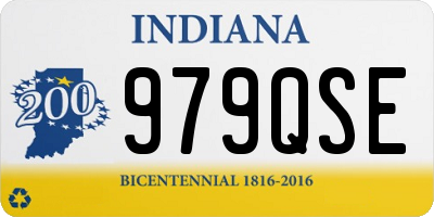 IN license plate 979QSE