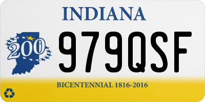 IN license plate 979QSF