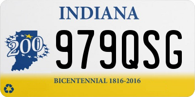 IN license plate 979QSG