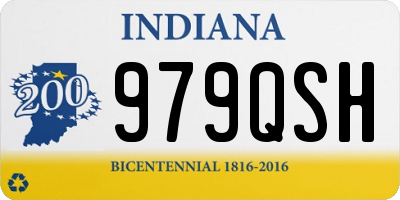 IN license plate 979QSH