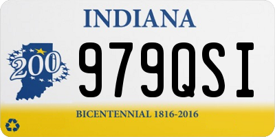 IN license plate 979QSI