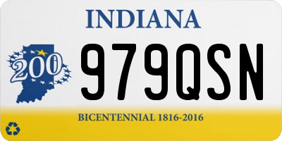 IN license plate 979QSN