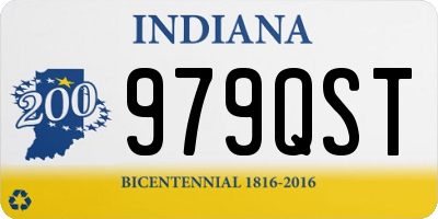 IN license plate 979QST
