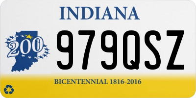 IN license plate 979QSZ