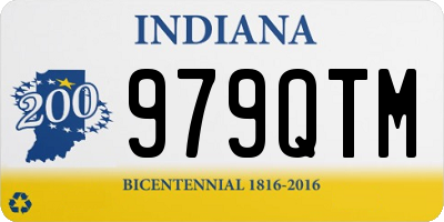 IN license plate 979QTM
