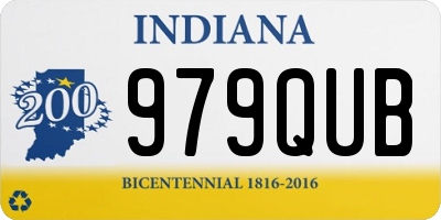 IN license plate 979QUB