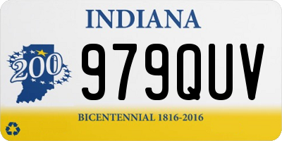 IN license plate 979QUV