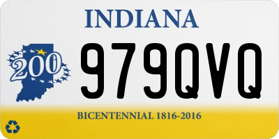 IN license plate 979QVQ