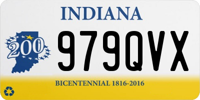 IN license plate 979QVX