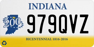 IN license plate 979QVZ