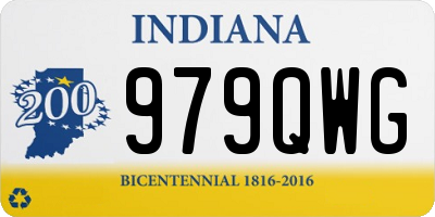 IN license plate 979QWG