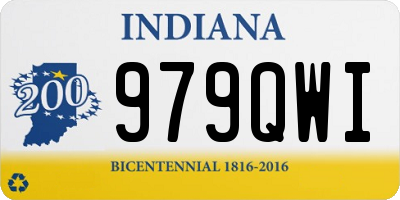 IN license plate 979QWI