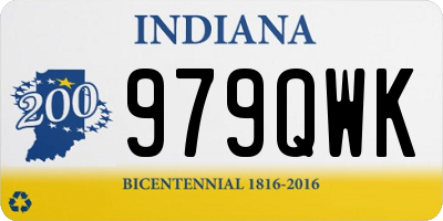 IN license plate 979QWK