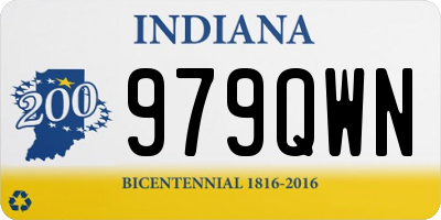 IN license plate 979QWN