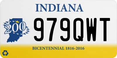 IN license plate 979QWT