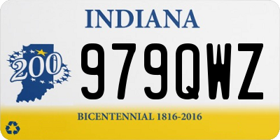 IN license plate 979QWZ