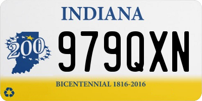 IN license plate 979QXN