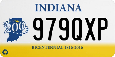 IN license plate 979QXP