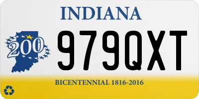 IN license plate 979QXT