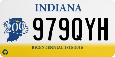 IN license plate 979QYH