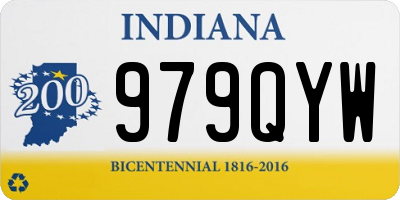 IN license plate 979QYW