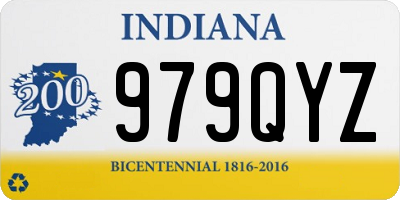 IN license plate 979QYZ