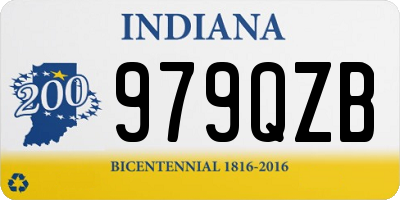IN license plate 979QZB