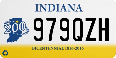 IN license plate 979QZH