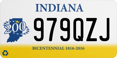IN license plate 979QZJ