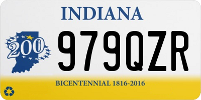 IN license plate 979QZR
