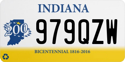 IN license plate 979QZW