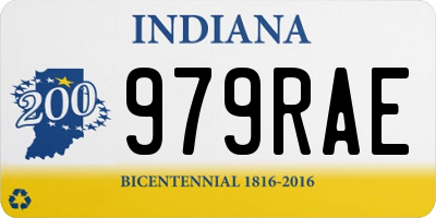 IN license plate 979RAE
