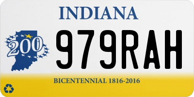 IN license plate 979RAH