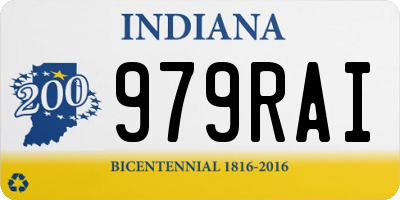 IN license plate 979RAI