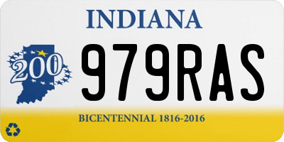 IN license plate 979RAS