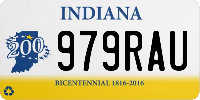 IN license plate 979RAU