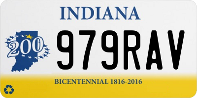 IN license plate 979RAV