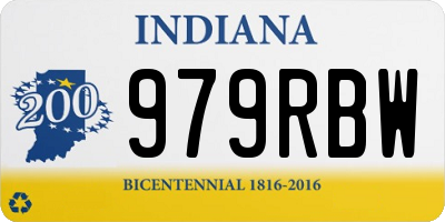 IN license plate 979RBW