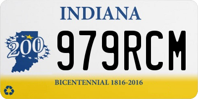 IN license plate 979RCM