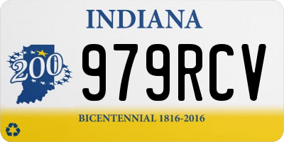 IN license plate 979RCV