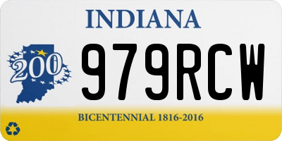 IN license plate 979RCW