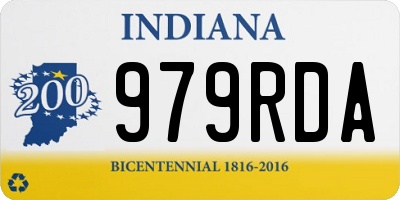 IN license plate 979RDA