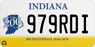 IN license plate 979RDI