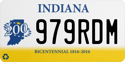 IN license plate 979RDM