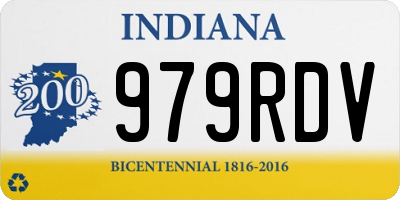 IN license plate 979RDV