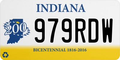 IN license plate 979RDW