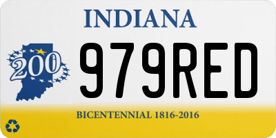IN license plate 979RED