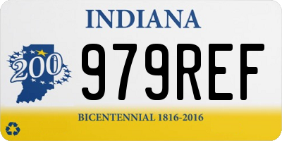 IN license plate 979REF