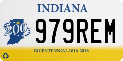 IN license plate 979REM